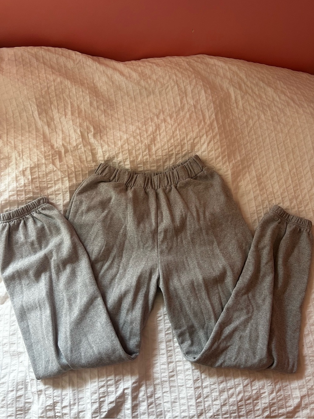 Boohoo DSGN Studio Gray Baggy Sweatpants with Elastic Waistband